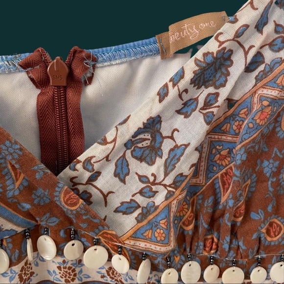 Boho Beaded Midi Dress - Twenty One - Picture 4 of 5